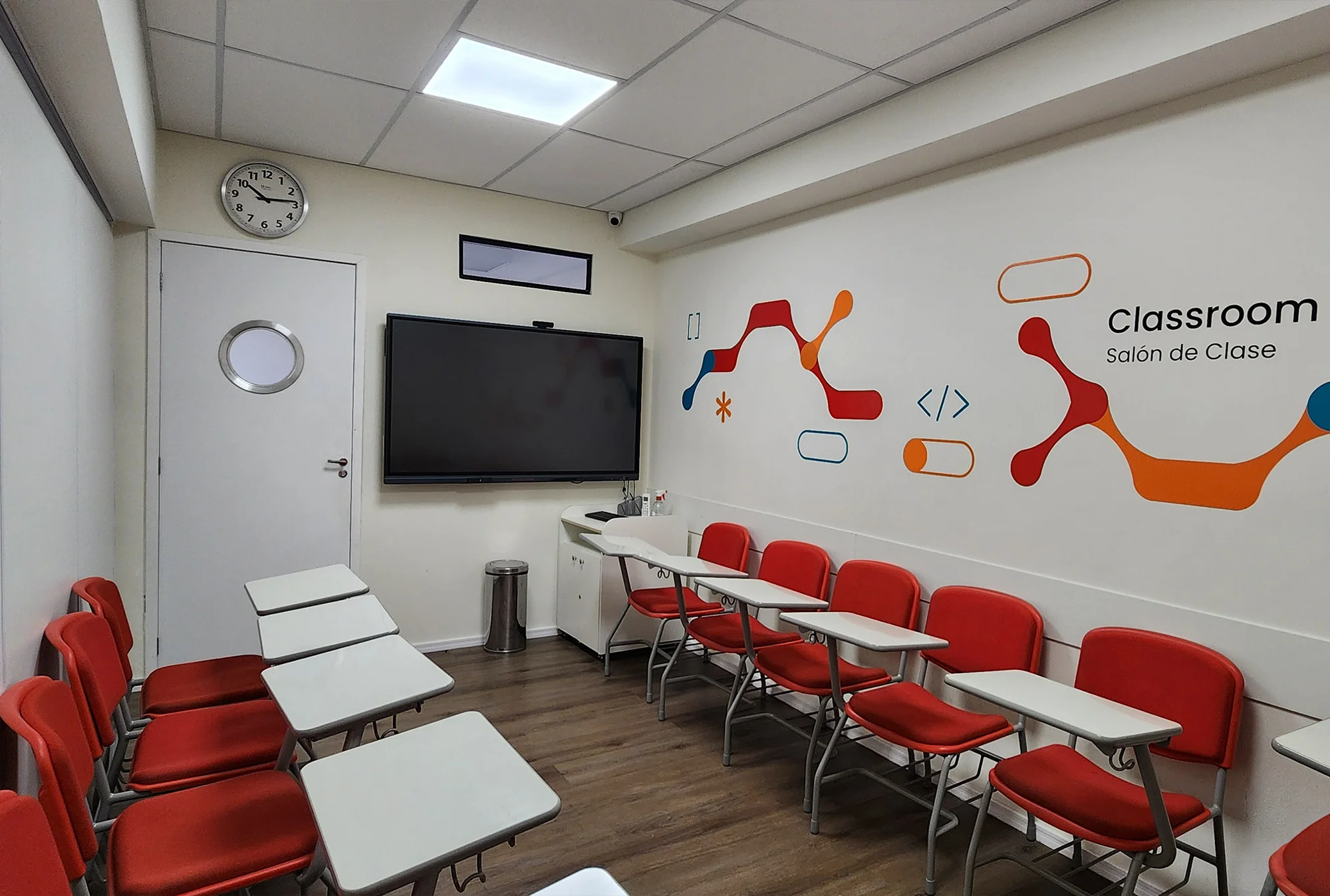 Sala de aula de uma escola CNA